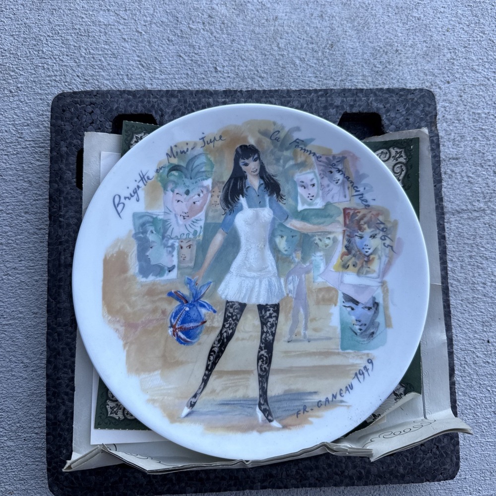Vintage Limoges Henri D' Arceau Les Femmes Du Siecle "Brigitte" - 1965